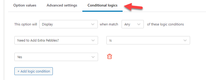 ajouter une logique conditionnelle