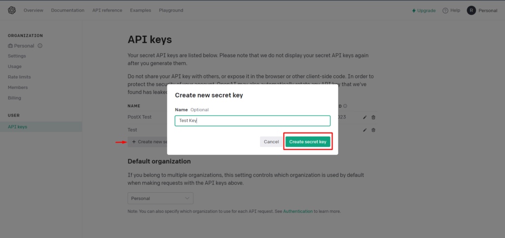 Présentation de PostX ChatGPT Addon : le générateur de contenu WordPress AI 6 Secret Key Generation