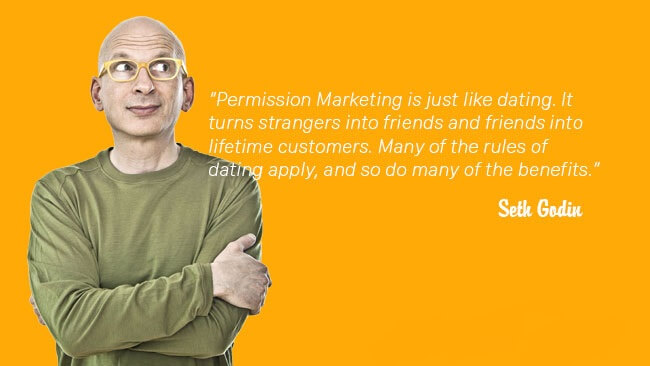 grafik tentang ide pemasaran dan blog Seth godin