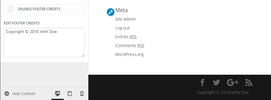 Dodanie nowej informacji o prawach autorskich.