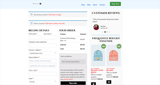 Obtenga una vista previa de su página de pago personalizada Preview your custom checkout page