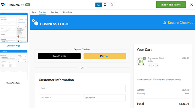 Importador de embudo Funnel Importer