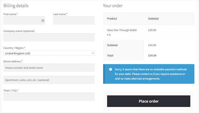 Experiencia de pago simple Plain checkout experience