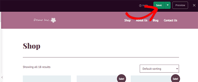 Guarde su plantilla de tema de WooCommerce Save your WooCommerce theme template