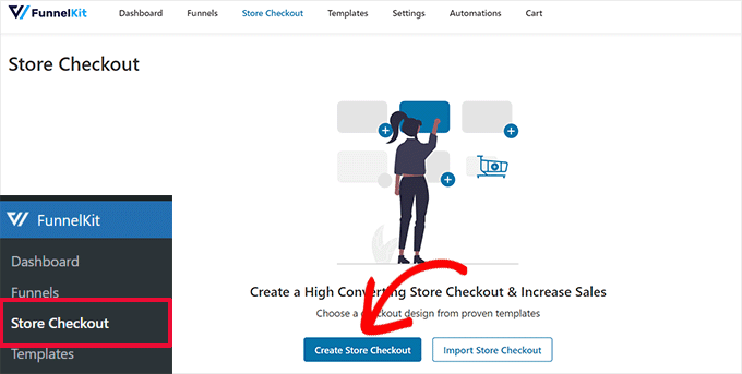 Crear una caja de la tienda Create a store checkout