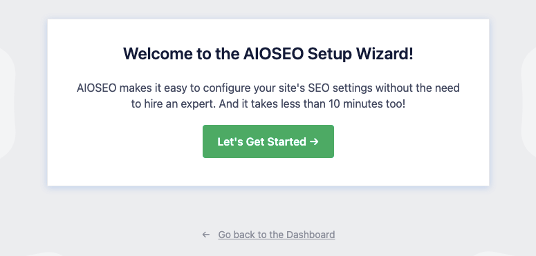 AIOSEO 起動セットアップ ウィザード - IsItWP - 無料の WordPress テーマ検出ツール AIOSEO launch setup wizard