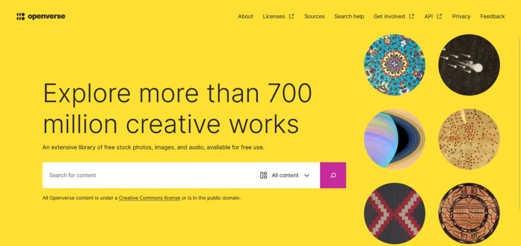 openverse.org Web サイト
