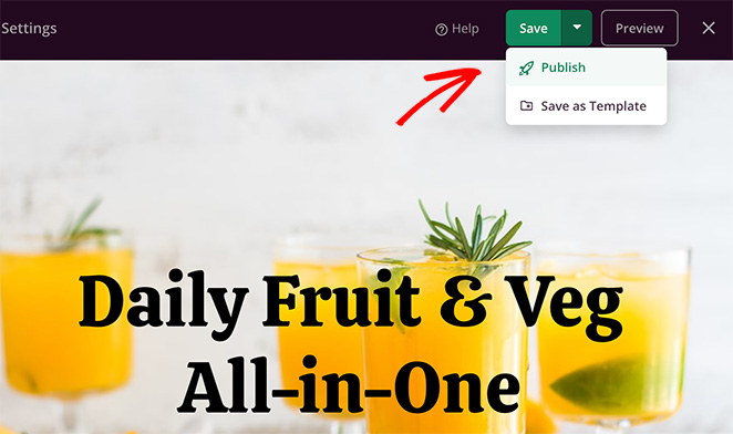 опубликоватьkickstarterlandingpage SeedProd Publish Kickstarter landing page