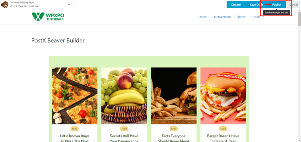 Integración de PostX Beaver Builder: use bloques de Gutenberg en Beaver Builder 14 Publishing Page with Beaver