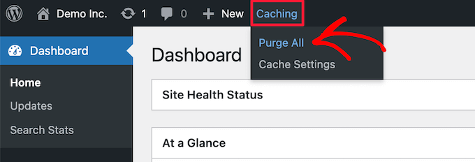 清除 Bluehost 缓存 Clear Bluehost cache