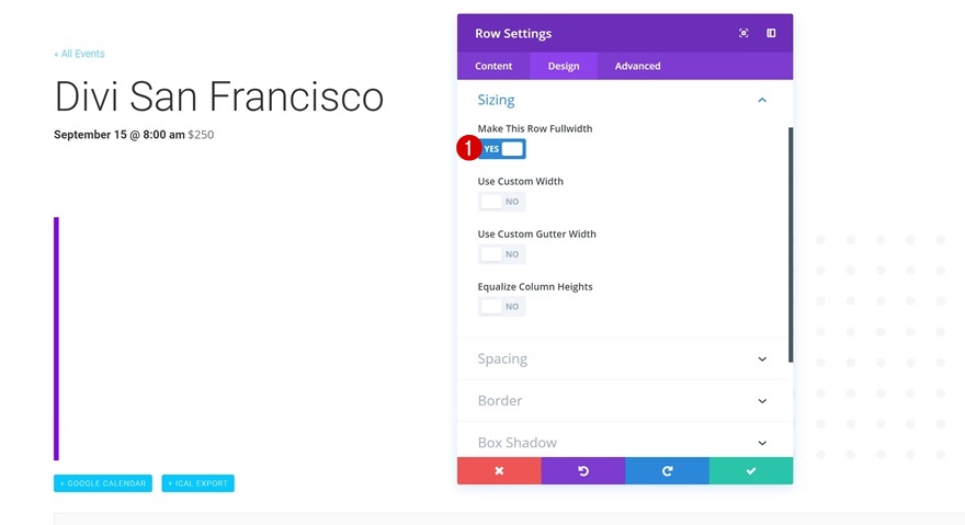 tipo di post personalizzato dell'evento