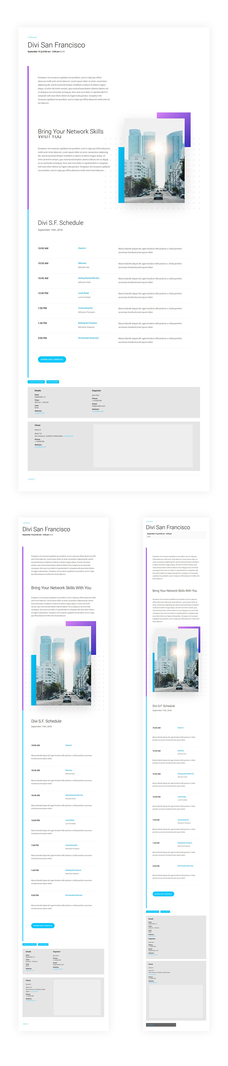 tipo di post personalizzato dell'evento