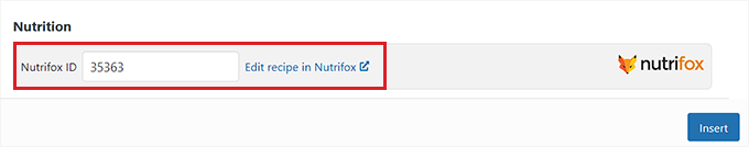 添加 Nutrifox 的标签 ID Add label ID for Nutrifox