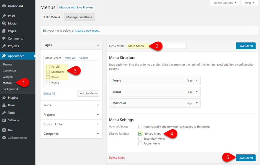مخطط لون ديفي