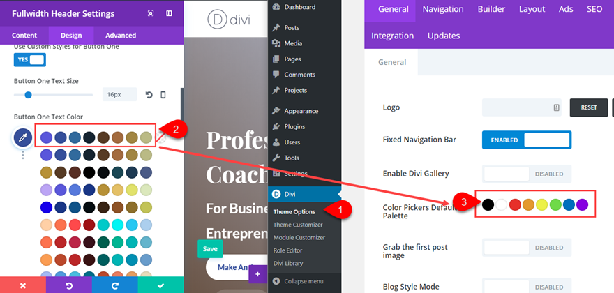مخطط لون ديفي