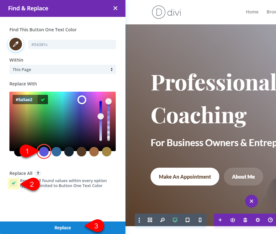 مخطط لون ديفي