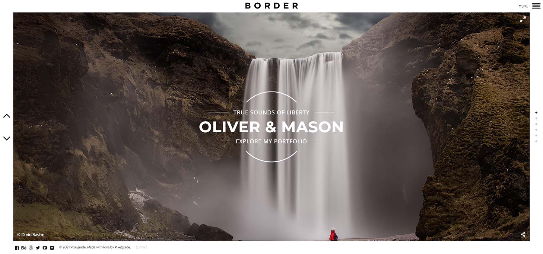 Border, un tema WordPress per portfolio minimo