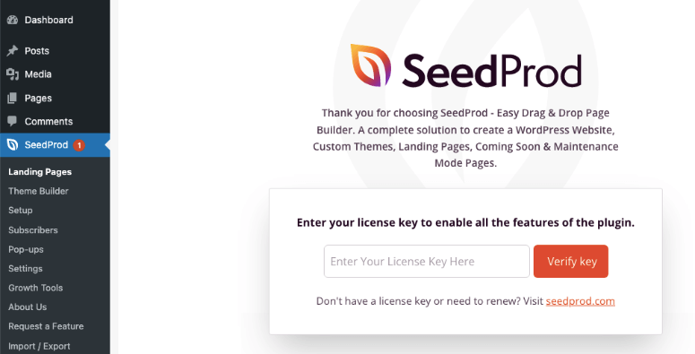 seedprod ingrese la licencia - IsItWP - Detector de temas gratuito de WordPress seedprod enter license