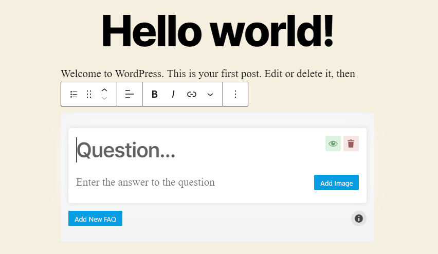 FAQ-Editor – FAQs in WordPress anzeigen