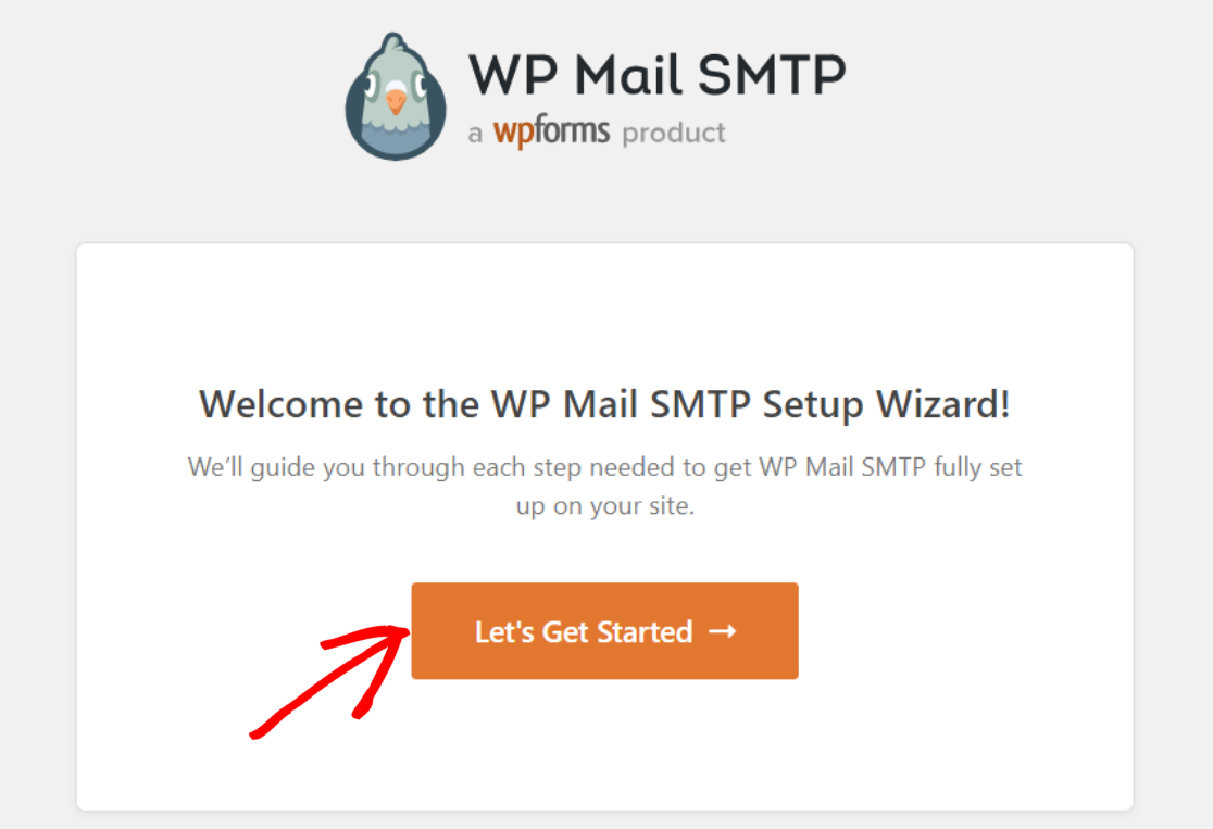 wp mail smtp wizard