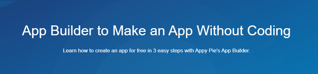 La página de inicio de AppyPie.