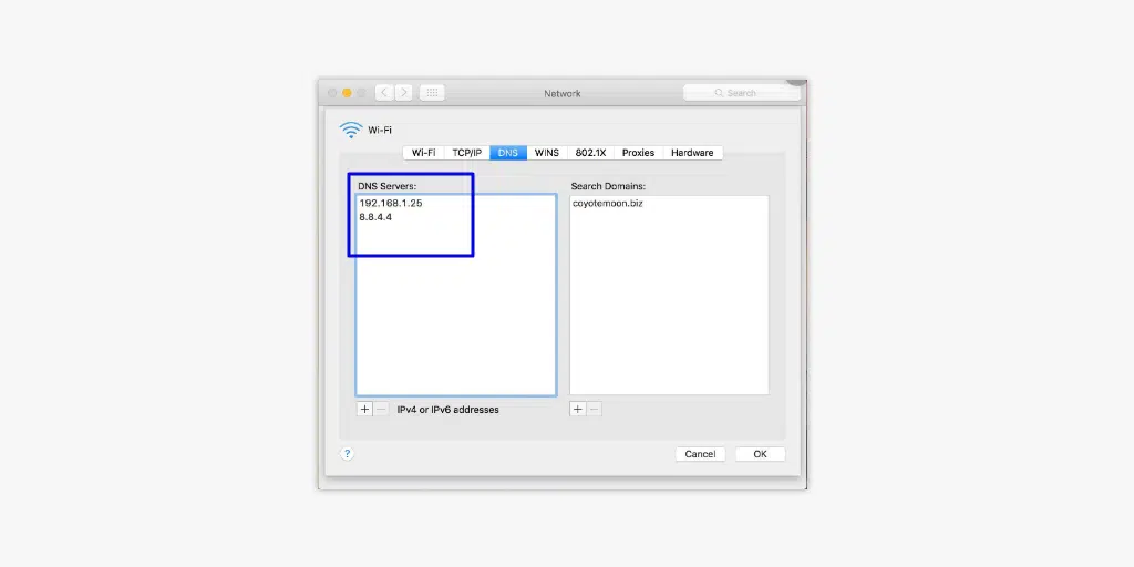 كيفية إصلاح خطأ DNS_PROBE_FINISHED_NXDOMAIN؟ 11 DNS servers in Mac