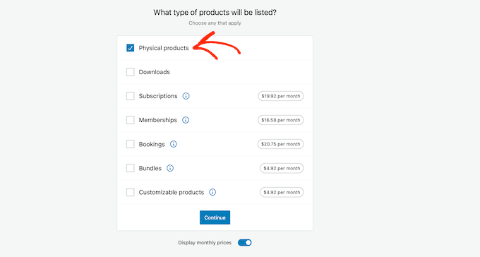 WooCommerce kurulum sihirbazı The WooCommerce setup wizard