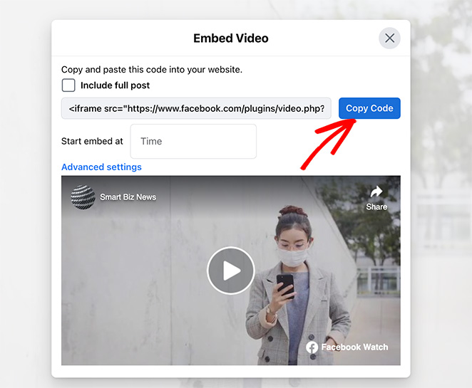 copyfacebookvideoembedcode SeedProd Copy Facebook video embed code