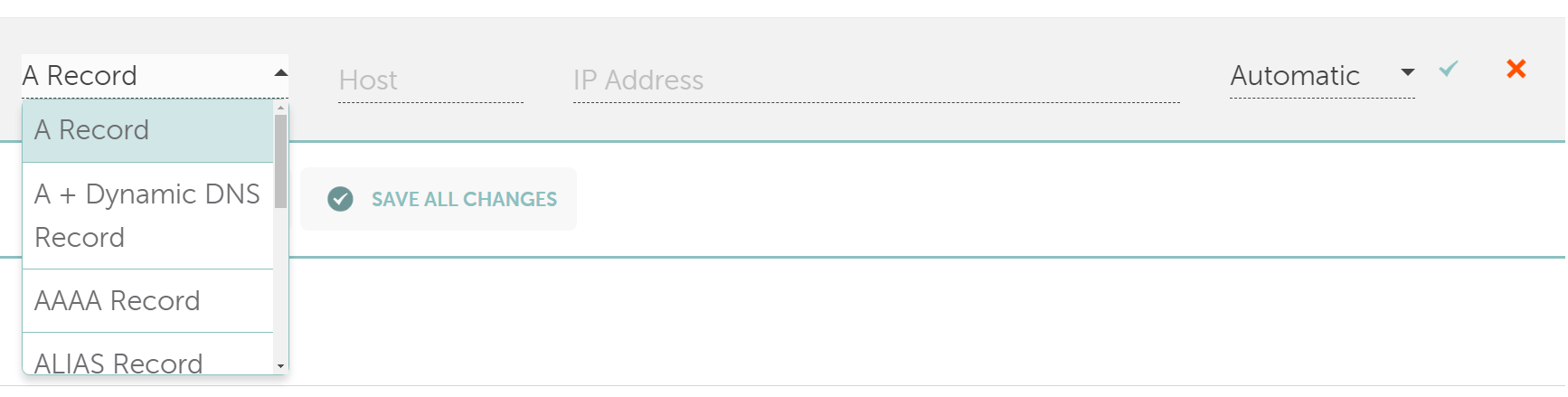Namecheap'te bir A kaydı ekleme.