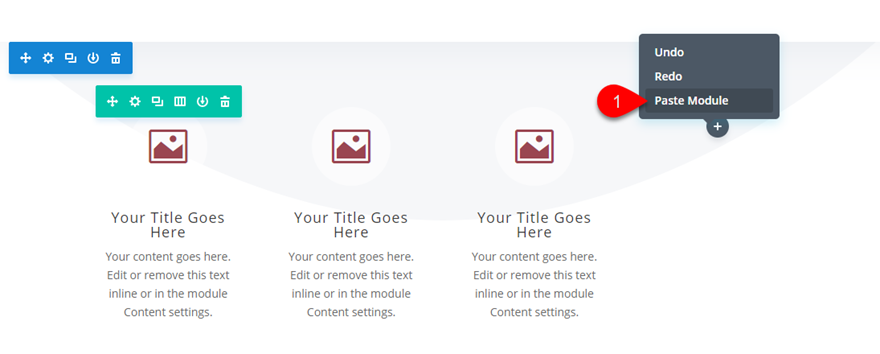 divi-Funktionsabschnitt