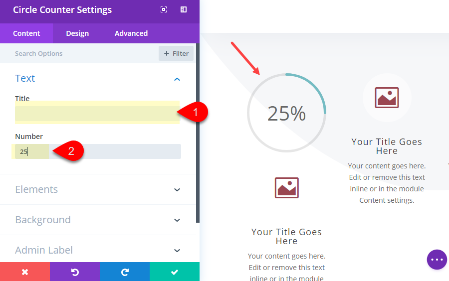 divi-Funktionsabschnitt