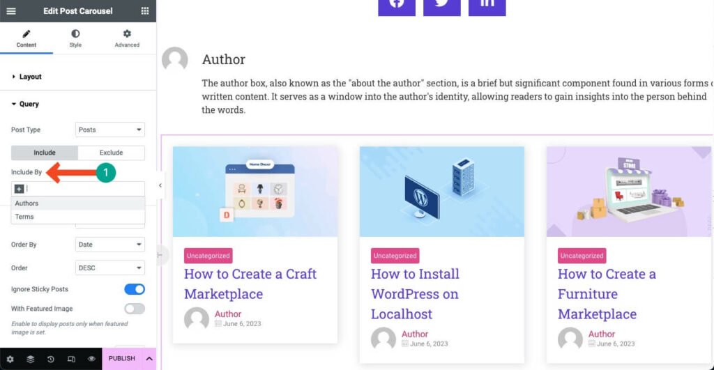 如何使用 HappyAddons 22 在 Elementor 免費中創建博客文章模板 Add Queries to Publish Related Post on Blog Post Templates