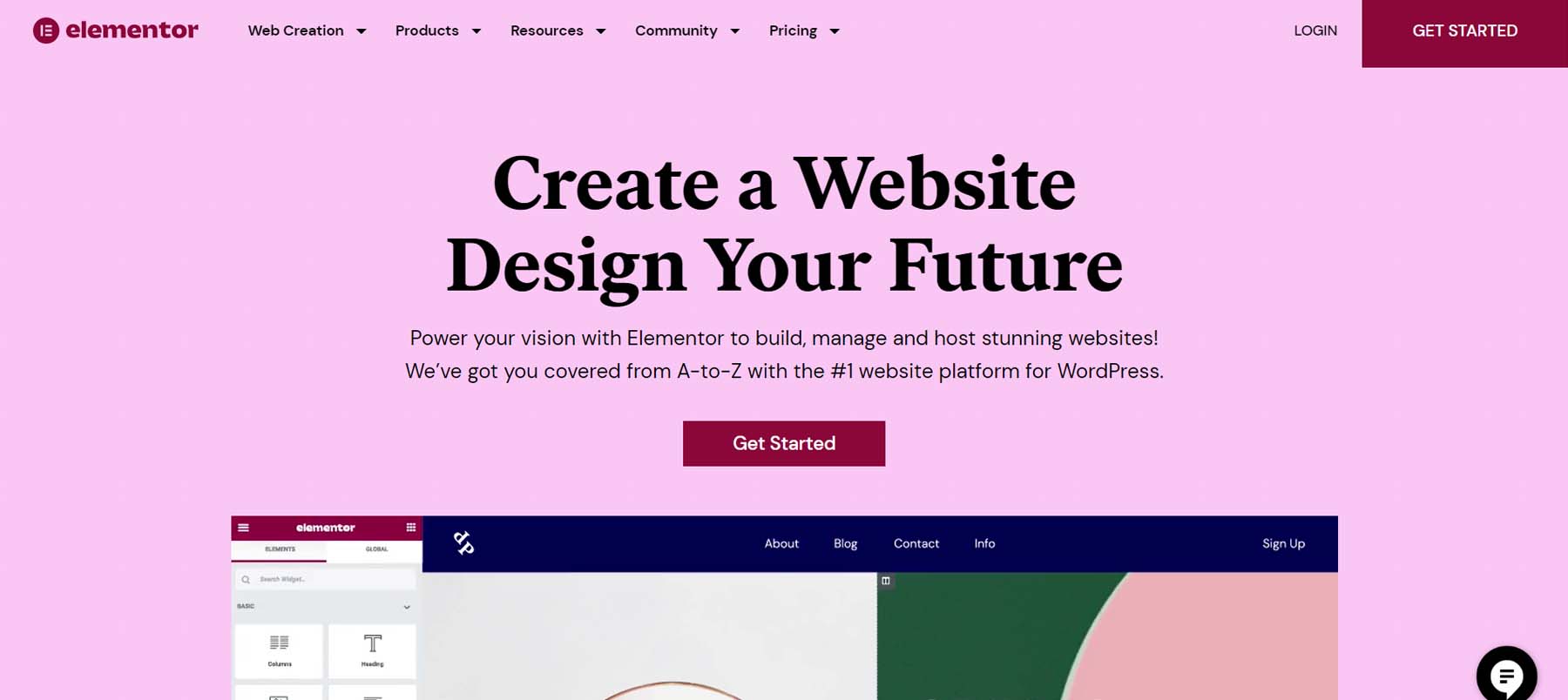 Creator de pagini WordPress Elementor
