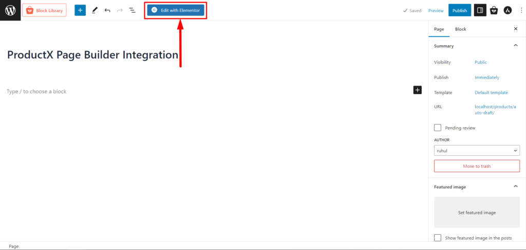 ProductX Page Builder-Integration: Elementor, Divi, Oxygen und Beaver 10 Edit With Elementor for ProductX Integration