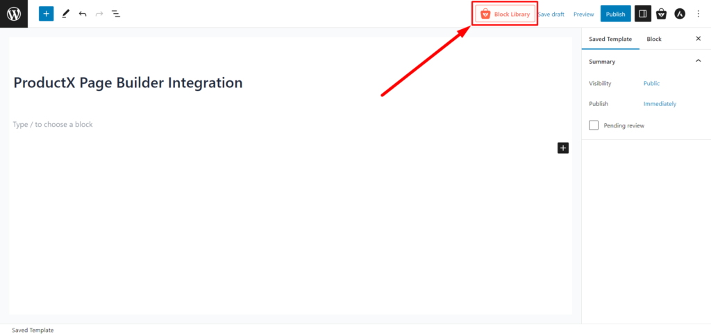 ProductX Page Builder-Integration: Elementor, Divi, Oxygen und Beaver 5 Selecting ProductX Block Library
