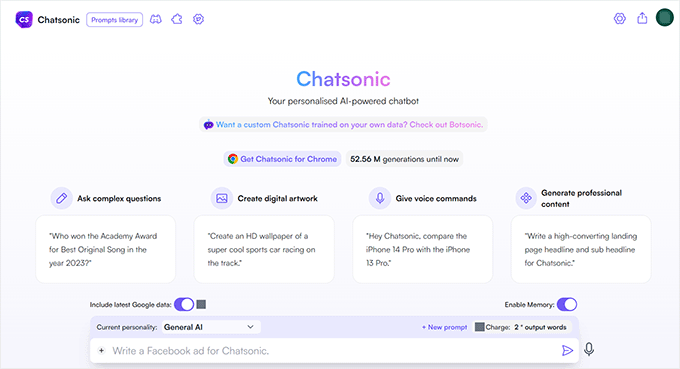 Chatsonic Chatsonic