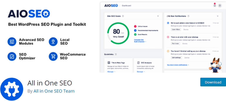 Yoast SEO 的多合一 SEO 最佳替代方案