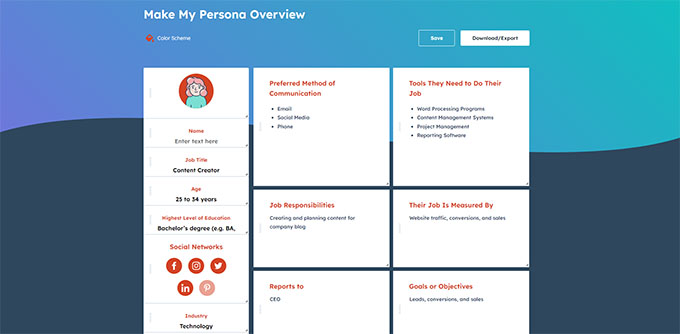 UX監査用のユーザーペルソナの作成 Creating user personas for UX audit