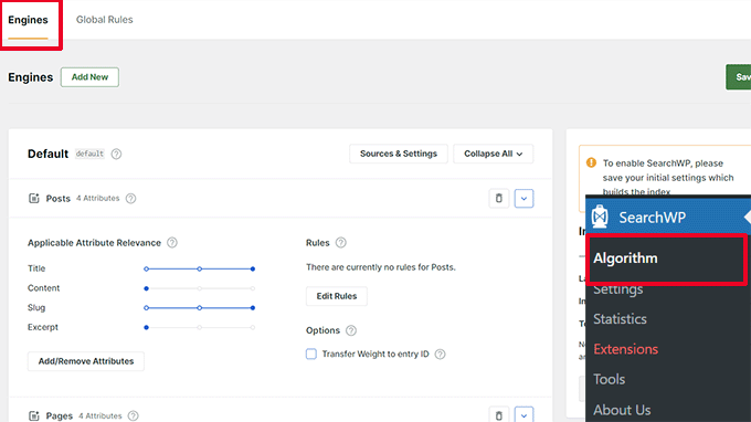 SearchWPエンジン SearchWP engines