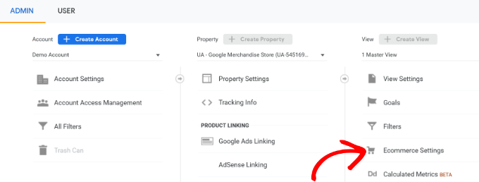 Google アナリティクスの e コマース設定 Ecommerce settings in Google Analytics