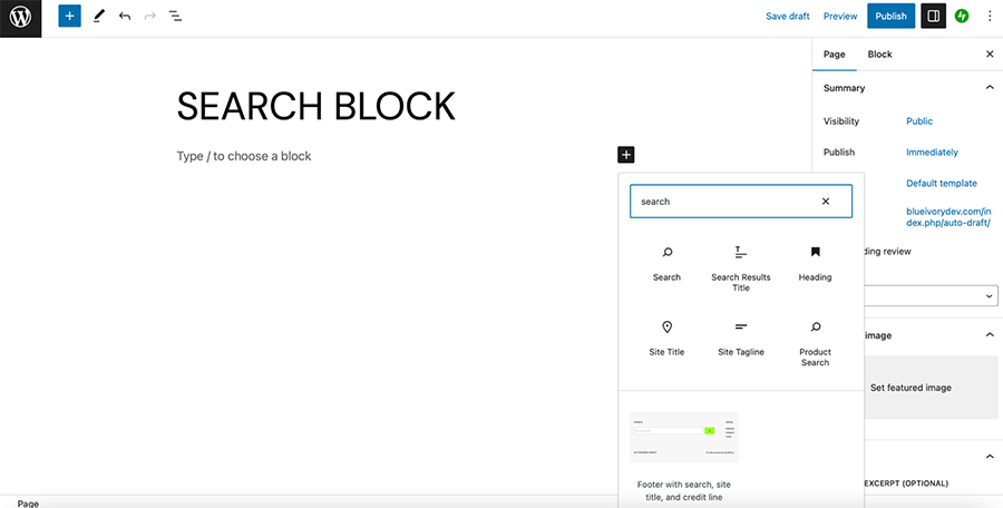 Suchblock