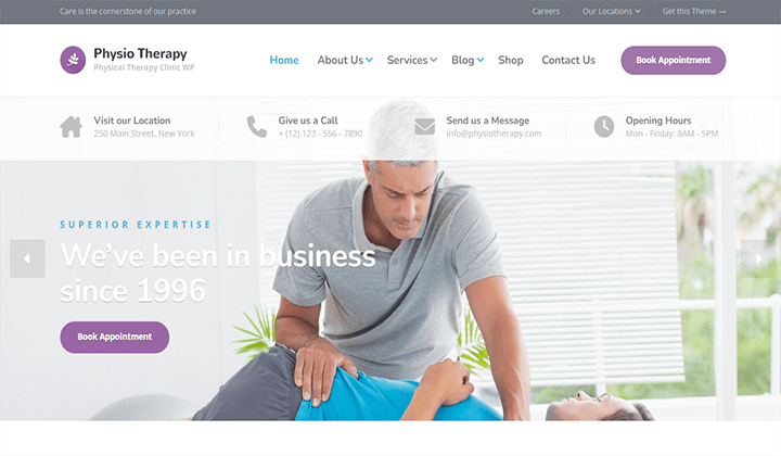 9+ migliori temi WordPress per siti web di fisioterapia 2023 5 physio 231