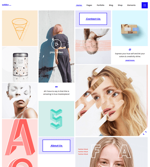 Шаблон Sekko WordPress для сайта-фрилансера