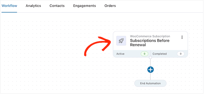 编辑订阅续订 WooCommerce 触发器 Editing the subscriptions renewal WooCommerce trigger