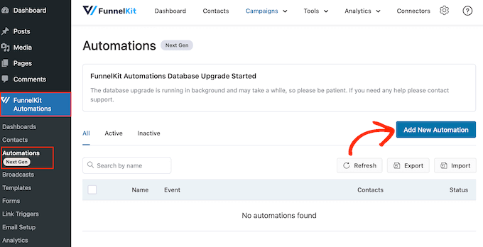 向您的 WooCommerce 商店添加新的自动化 Adding a new automation to your WooCommerce store