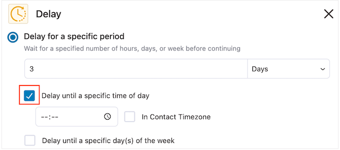 向自动化工作流程添加延迟 Adding a delay to an automated workflow