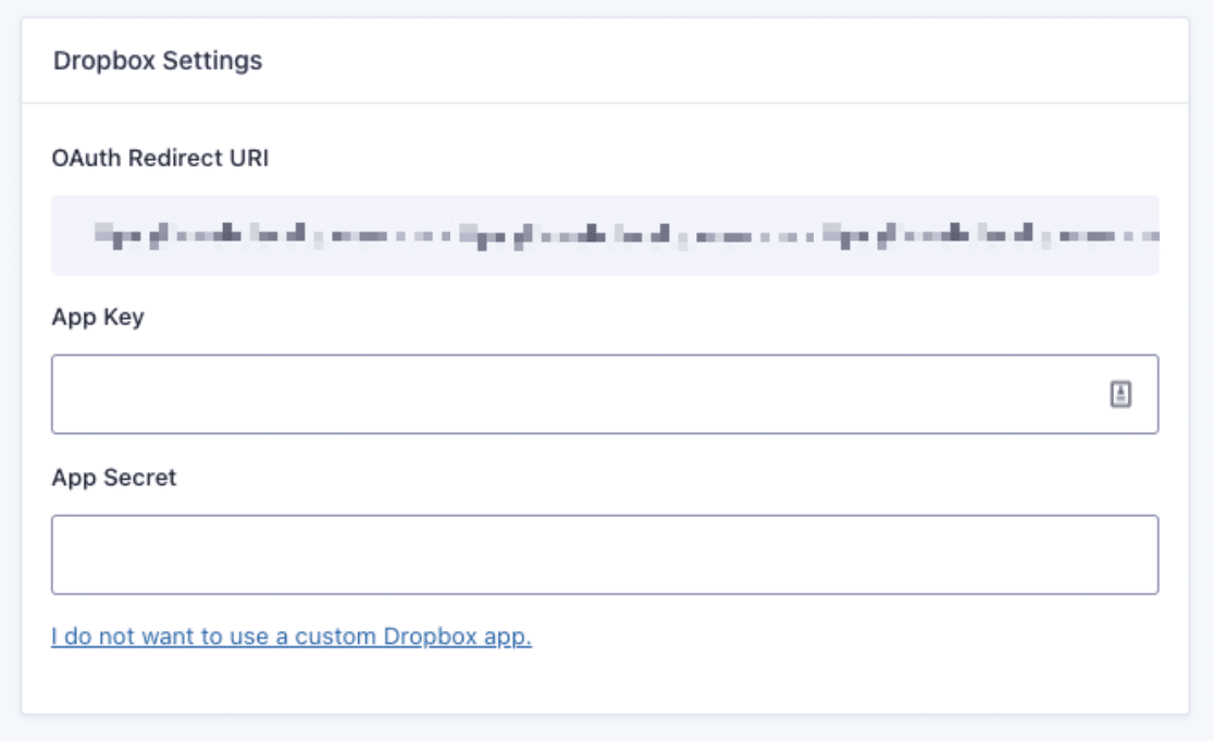 Gravity Forms file upload form to Dropbox