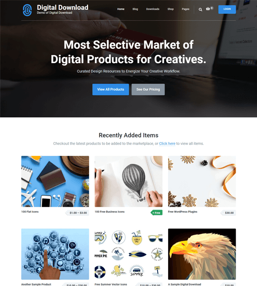 Тема для цифровой загрузки