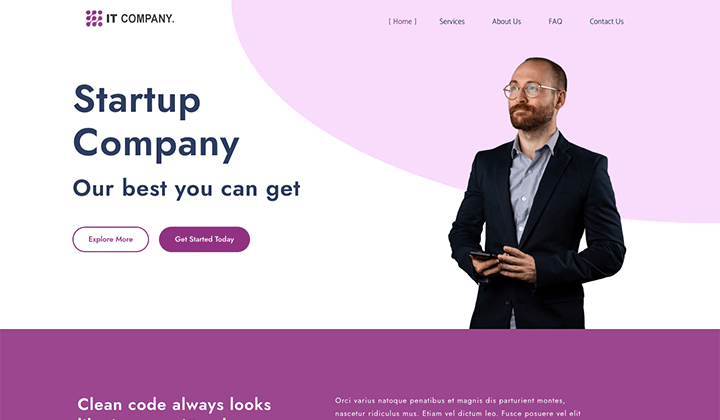 16 최고의 인테리어 디자이너 및 건축가 WordPress 테마 및 템플릿 2023 12 IT Company template