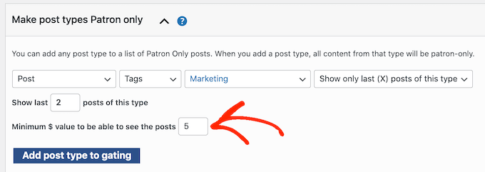Impostazione di una tariffa per i contenuti con restrizioni in WordPress Setting a fee for restricted content in WordPress